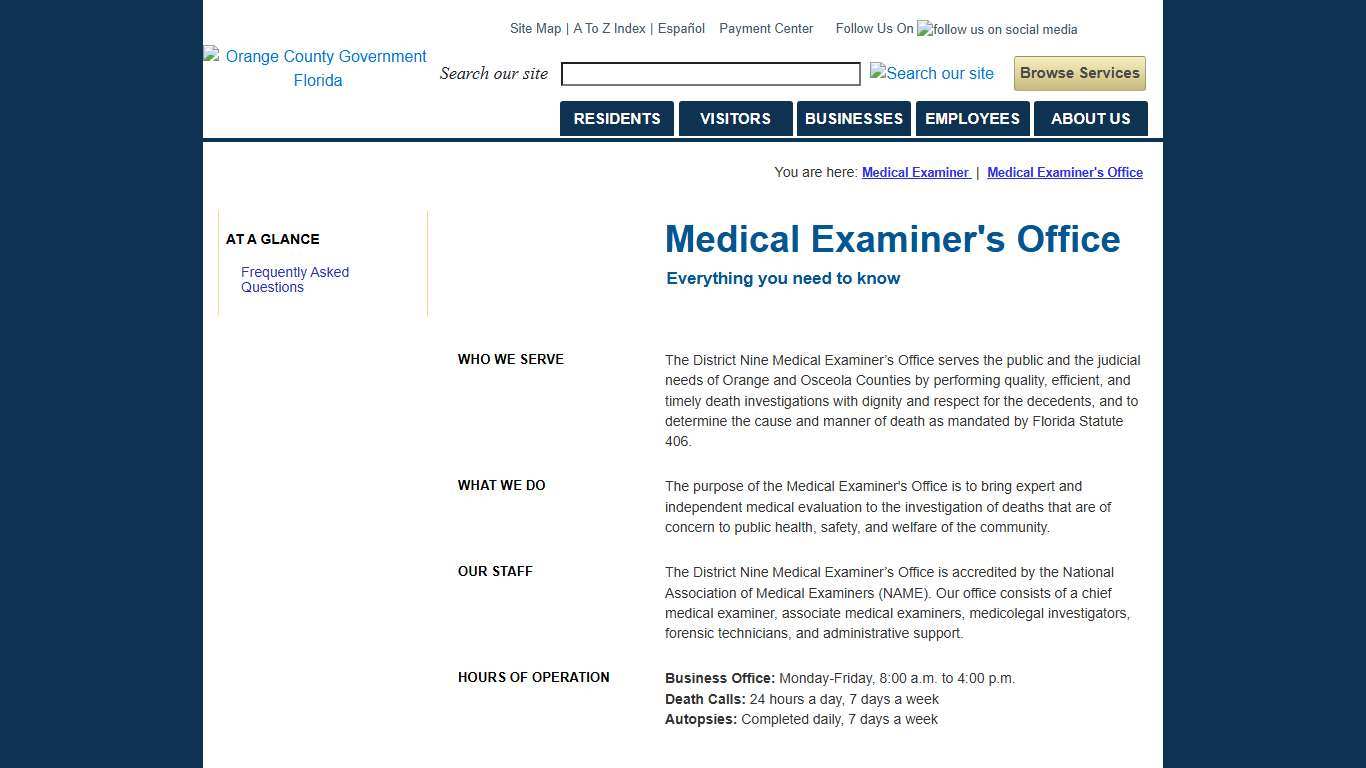 Medical Examiner's Office